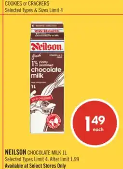 Shoppers Drug Mart NEILSON CHOCOLATE MILK 1L offer