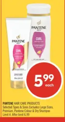 Shoppers Drug Mart PANTENE HAIR CARE PRODUCTS offer