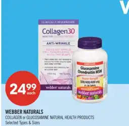 Shoppers Drug Mart WEBBER NATURALS COLLAGEN or GLUCOSAMINE NATURAL HEALTH PRODUCTS offer