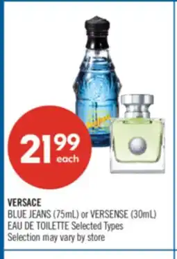 Shoppers Drug Mart VERSACE BLUE JEANS (75mL) or VERSENSE (30mL) offer
