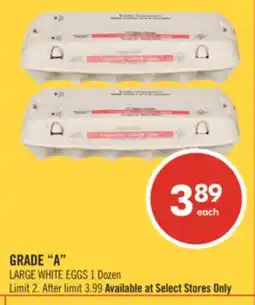 Shoppers Drug Mart GRADE A LARGE WHITE EGGS offer