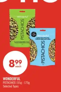 Shoppers Drug Mart WONDERFUL PISTACHIOS 155g - 170g offer