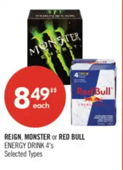 Shoppers Drug Mart REIGN, MONSTER or RED BULL ENERGY DRINK offer