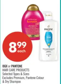 Shoppers Drug Mart OGX or PANTENE HAIR CARE PRODUCTS offer