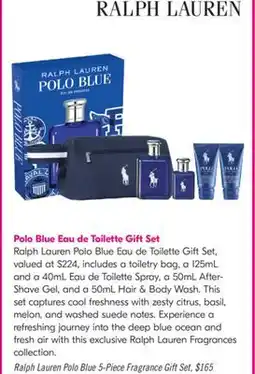 Shoppers Drug Mart Ralph Lauren Polo Blue 5-Piece Fragrance Gift Set offer