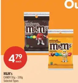 Shoppers Drug Mart M&M's CANDY offer