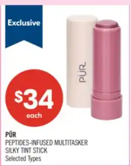 Shoppers Drug Mart PÜR PEPTIDES-INFUSED MULTITASKER SILKY TINT STICK offer