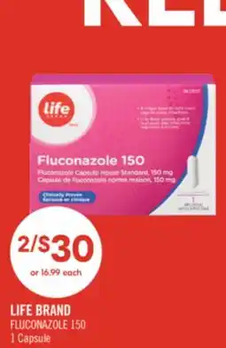 Shoppers Drug Mart LIFE BRAND FLUCONAZOLE offer