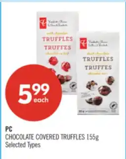 Shoppers Drug Mart PC CHOCOLATE COVERED TRUFFLES offer