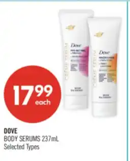 Shoppers Drug Mart DOVE BODY SERUMS 237mL offer