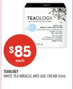 Shoppers Drug Mart TEAOLOGY WHITE TEA MIRACLE ANTI-AGE CREAM offer