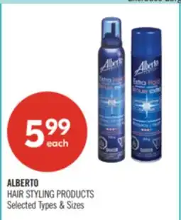 Shoppers Drug Mart ALBERTO HAIR STYLING PRODUCTS offer