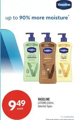 Shoppers Drug Mart VASELINE LOTIONS offer