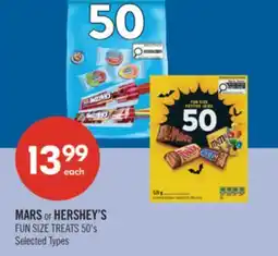 Shoppers Drug Mart MARS or HERSHEY'S FUN SIZE TREATS offer