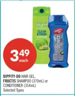 Shoppers Drug Mart DIPPITY—DO HAIR GEL, FRUCTIS SHAMPOO (370ml) or CONDITIONER (354mL) offer