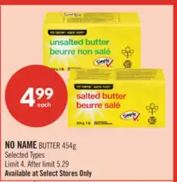 Shoppers Drug Mart NO NAME BUTTER offer