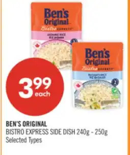 Shoppers Drug Mart BEN'S ORIGINAL BISTRO EXPRESS SIDE DISH offer