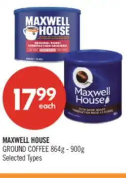Shoppers Drug Mart MAXWELL HOUSE GROUND COFFEE offer