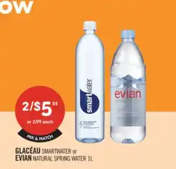 Shoppers Drug Mart GLACÉAU SMARTWATER or EVIAN NATURAL SPRING WATER offer