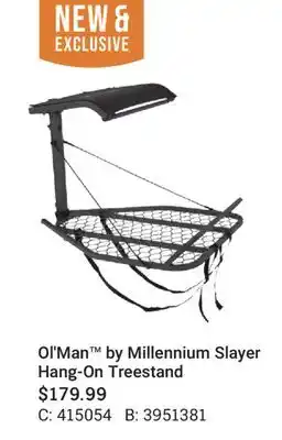 Cabela's Ol' Man by Millennium Slayer Hang-On Treestand offer