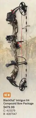 Cabela's BlackOut Intrigue X4 Compound Bow Package offer