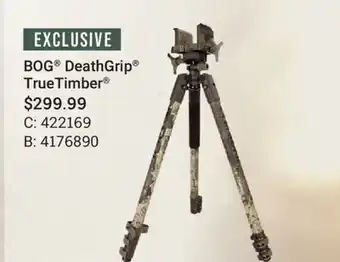 Cabela's BOG DeathGrip TrueTimber offer