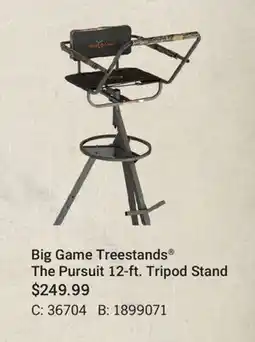 Cabela's Big Game Treestands The Pursuit 12-ft. Tripod Stand offer