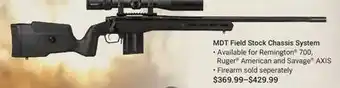 Cabela's MDT Field Stock Chassis System offer