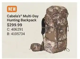 Cabela's Cabela's Multi-Day Hunting Backpack offer