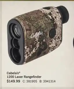 Cabela's Cabela's 1200 Laser Rangefinder offer