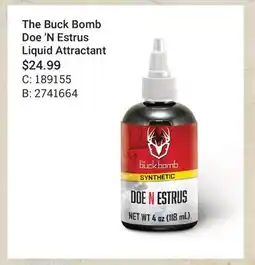 Cabela's The Buck Bomb Doe 'N Estrus Liquid Attractant offer