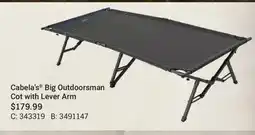 Cabela's Cabela's Big Outdoorsman Cot with Lever Arm offer