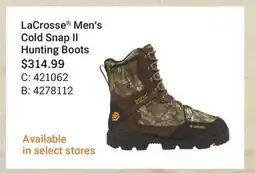 Cabela's LaCrosse Men׳s Cold Snap II Hunting Boots offer