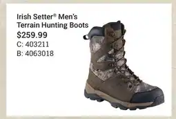 Cabela's Irish Setter Men's Terrain Hunting Boots offer