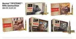 Cabela's Norma TIPSTRIKE Rifle Ammunition offer