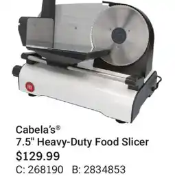 Cabela's Cabela's 7.5'' Heavy-Duty Food Slicer offer