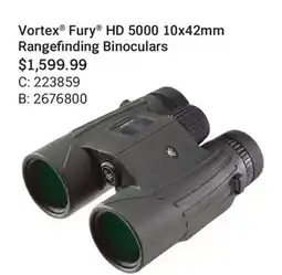 Cabela's Vortex Fury HD 5000 10x42mm Rangefinding Binoculars offer