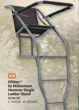 Cabela's Ol' Man by Millennium Hammer Single Ladder Stand offer