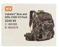 Cabela's Cabela's Bow and Rifle 2500 V2 Pack offer