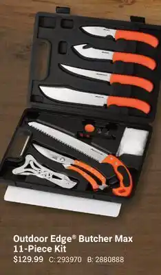 Cabela's Outdoor Edge Butcher Max 11-Piece Kit offer