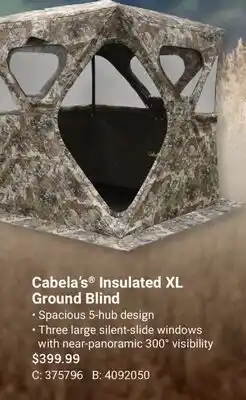 Cabela's Cabela's Insulated XL Ground Blind offer