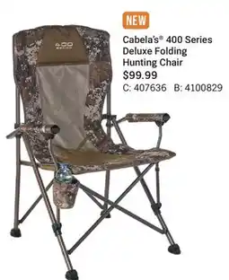 Cabela's Cabela's 400 Series Deluxe Folding Hunting Chair offer