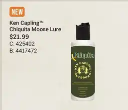 Cabela's Ken Capling Chiquita Moose Lure offer