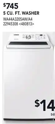 RONA SAMSUNG 5 CU. FT. WASHER offer