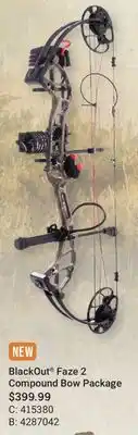 Cabela's BlackOut Faze 2 Compound Bow Package offer