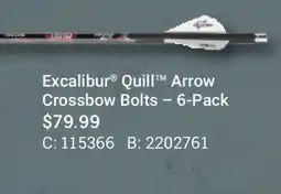 Cabela's Excalibur Quill Arrow Crossbow Bolts-6-Pack offer