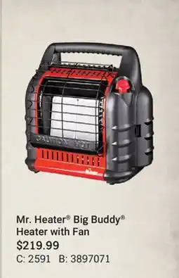 Cabela's Mr. Heater Big Buddy Heater with Fan offer