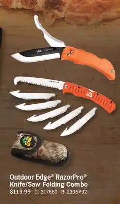 Cabela's Outdoor Edge RazorPro Knife/Saw Folding Combo offer