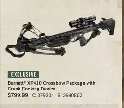 Cabela's Barnett XP410 Crossbow Package with Crank Cocking Device offer