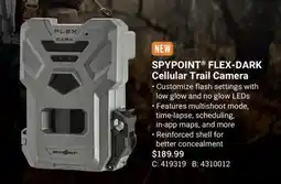 Cabela's SPYPOINT FLEX-DARK Cellular Trail Camera offer